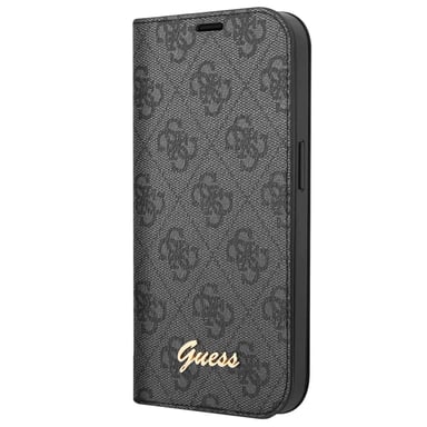 Guess Funda Folio para iPhone 14 Plus Printed 4G Trendy Negro