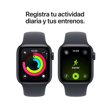 Apple Watch SE 3 GPS 40mm Boitier en Aluminium Minuit avec Bracelet Sport Minuit- S/M