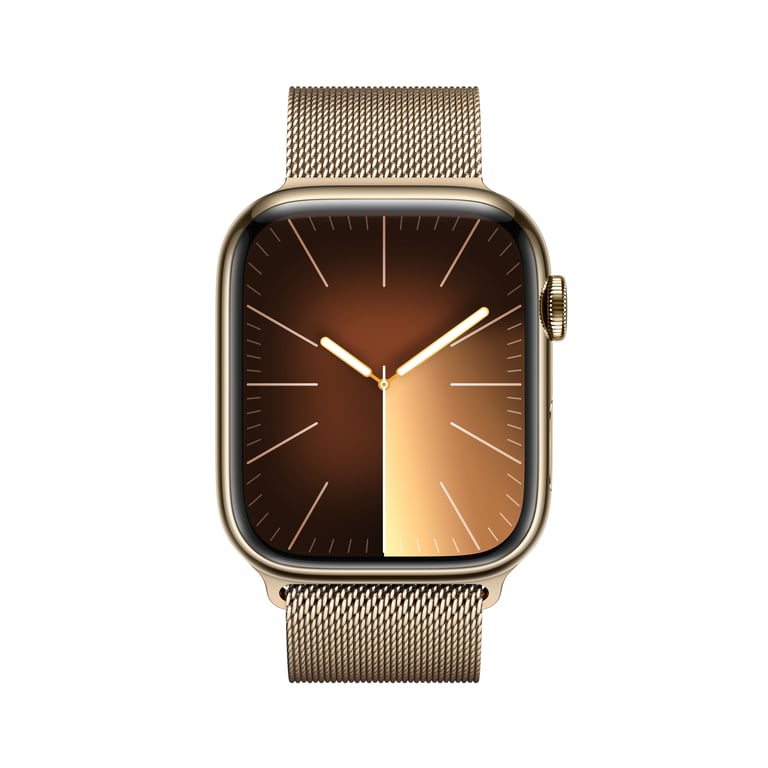 Apple Watch Series 9 45 mm Digital 396 x 484 Pixeles Pantalla táctil 4G Oro Wifi GPS (satélite)