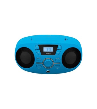 BIGBEN CD61BLUSB Radio Cd Portátil Usb Azul + Altavoces Luminosos