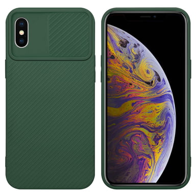 Coque pour Apple iPhone XS MAX en Bonbon Vert Housse de protection Étui en silicone TPU flexible et avec protection pour appareil photo