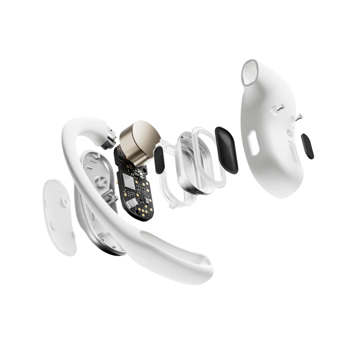 SHOKZ OpenFit Air, weiss Casque Sans fil Crochets auriculaires Appels/Musique/Sport/Au quotidien Bluetooth Blanc - Neuf