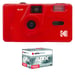KODAK M35 - Appareil Photo Rechargeable 35mm, Objectif Grand Angle Fixe, Viseur optique , Flash Intégré, Pile AAA - Rouge