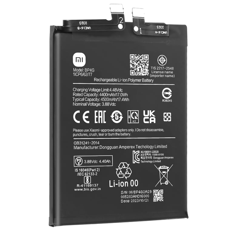 Xiaomi Batterie de Remplacement BP4G 4500mAh pour Xiaomi 13 Service Pack - vue 2