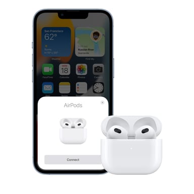Apple AirPods (3rd generation) AirPods Auriculares Inalámbrico Dentro de oído Llamadas/Música Bluetooth Blanco