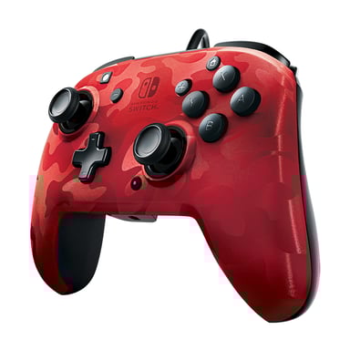 Manette de jeu Faceoff Deluxe+ Analogique/Numérique Nintendo Switch Rouge