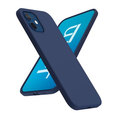 JAYM - Funda de silicona azul para [ iPhone 16e ] - 100% silicona y microfibra - Reforzada y ultra suave