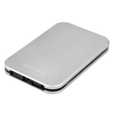 Silverstone MMS02C Boîtier disque dur/SSD Aluminium, Noir 2.5''