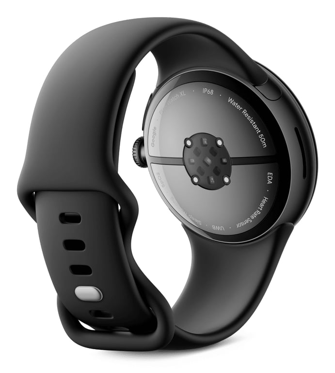 Pixel Watch 3 (Bluetooth) Boitier de 45 mm avec bracelet Noir mat - Neuf