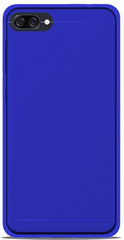 Coque silicone unie compatible Givré Bleu Asus Zenfone 4 max ZC520KL