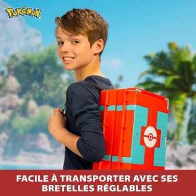 Sac a dos - BANDAI - Pokémon du dresseur Theme Plage - S'ouvre et devient une super arene