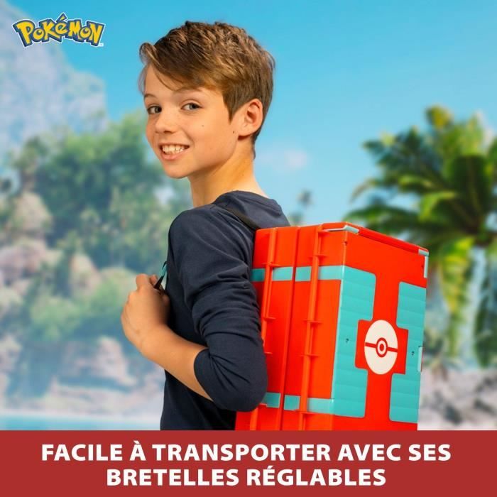 Sac à dos BANDAI Pokémon du dresseur Thème Plage ’ouvre et devient une super arène - vue 3