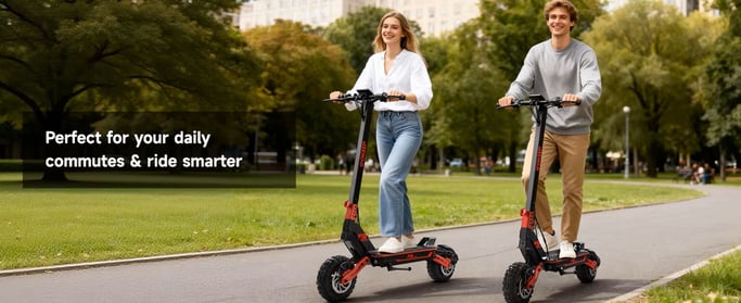 Monopattino elettrico GOKEEP F5 1000W, batteria 52V 20Ah, autonomia 70 km, pneumatici 11'' fuoristrada, pieghevole, velocità max 55 km/h