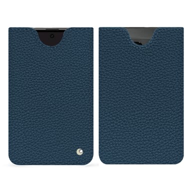 Pochette cuir Google Pixel Fold -  - Bleu - Cuir grainé