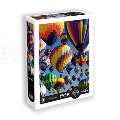 Puzzle 1000 piezas Paisaje - Globos aerostáticos en Francia
