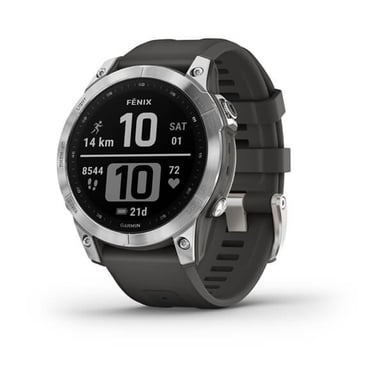 Garmin fenix 7 3,3 cm (1,3'') MIP 47 mm Digitale 260 x 260 pixel Touchscreen Argento Wifi GPS (satellite)