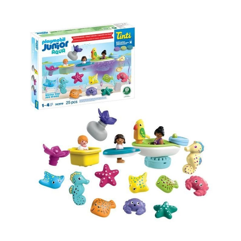 Playmobil 71777 Calendrier de l'avent Junior, JUNIOR & Tinti, 31 pieces, Des 4 ans - Neuf