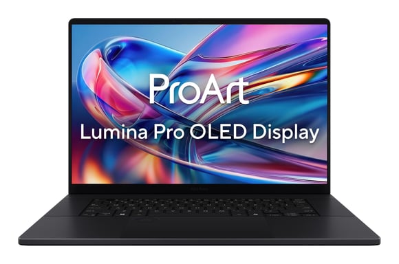 ASUS ProArt P16 H7606WX-SE008X Copilot+ PC AMD Ryzen AI 9 HX 370 Laptop 40,6 cm (16'') Schermo touch WQUXGA 64 GB LPDDR5x-SDRAM 2 TB SSD NVIDIA GeForce RTX 5090 Wi-Fi 7 (802.11be) Windows 11 Pro Tedesco Nero