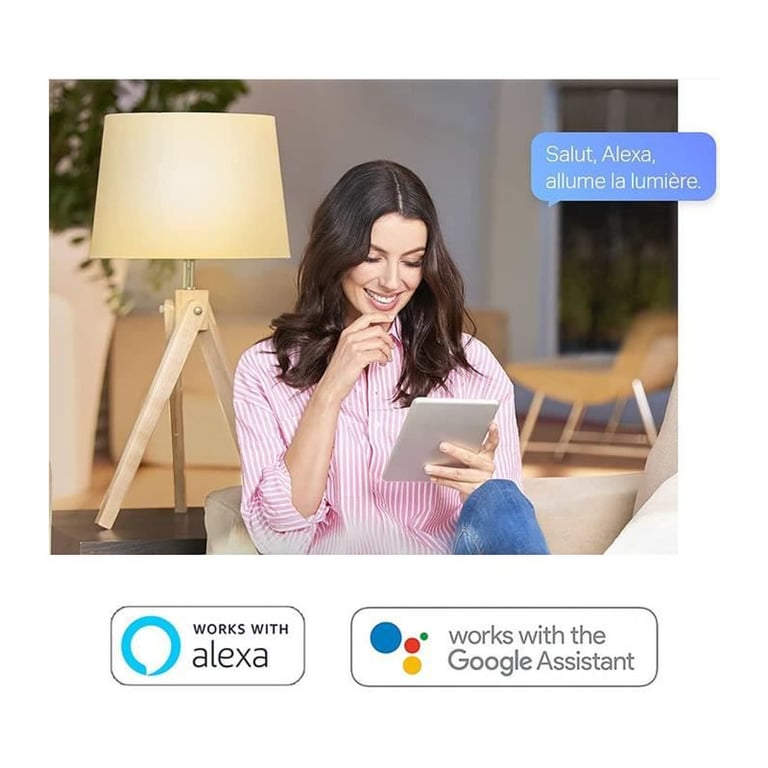 Ledvance - Altavoz Inteligente Google Nest Mini + Bombilla LED SMART+ E27