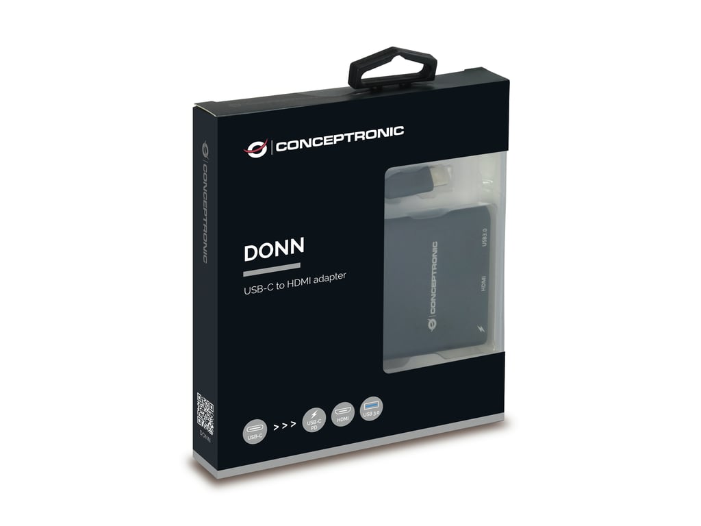 Conceptronic DONN01B station d'accueil USB 3.2 Gen 1 3.1 Gen 1 Type C Neuf - vue 3