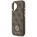 Custodia Rigida Guess 4G Per Samsung S24 – Pelle Sintetica Con Logo Metallo, Supporto MagSafe, TPU/PC, Colore Marrone