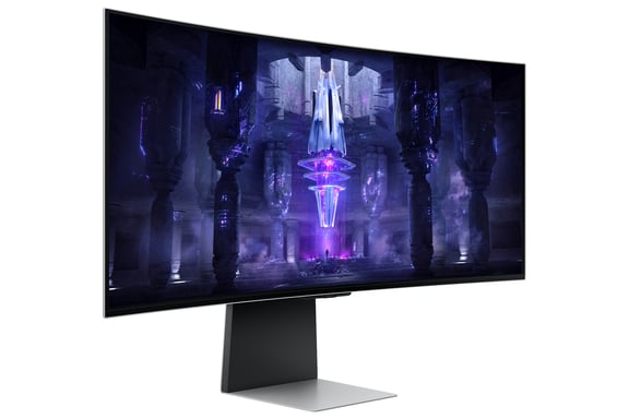 Samsung G85SB écran plat de PC 86,4 cm (34'') 3440 x 1440 pixels UltraWide Quad HD OLED Argent