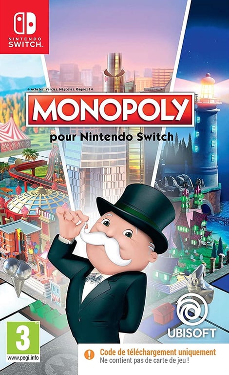 MONOPOLY Jeu Switch [CODE DE TÉLÉCHARGEMENT] - Neuf