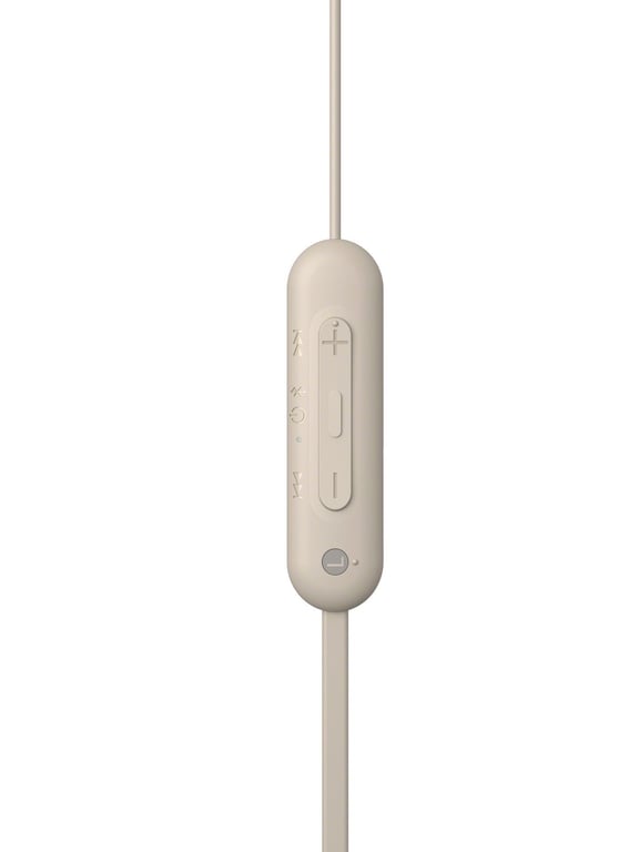 Sony WI-C100 Casque Sans fil Ecouteurs Appels/Musique Bluetooth Beige