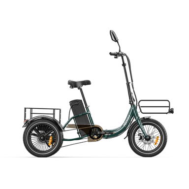 Triciclo eléctrico de carga Niloxer KA1 con batería de 48V 23Ah y espejos retrovisores