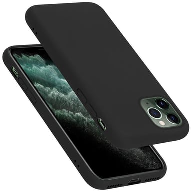 Coque pour Apple iPhone 11 PRO MAX en LIQUID BLACK Housse de protection Étui en silicone TPU flexible