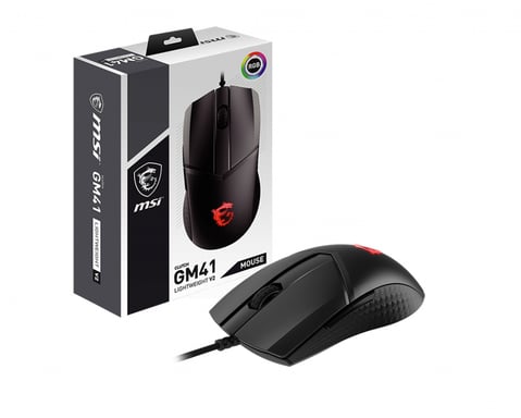 MSI Clutch GM41 Lightweight V2 ratón Juego Ambidextro USB tipo A Óptico 16000 DPI