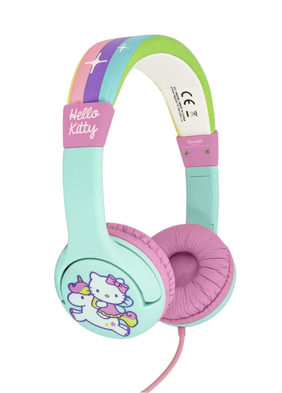 OTL Technologies Écouteurs pour enfants Hello Kitty Rainbow Kitty