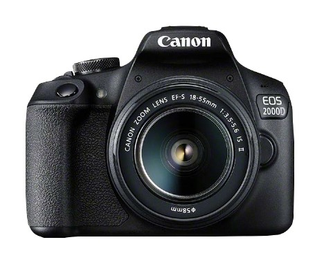 Canon EOS 2000D BK 18-55 IS II EU26 Kit d'appareil-photo SLR 24,1 MP CMOS 6000 x 4000 pixels Noir