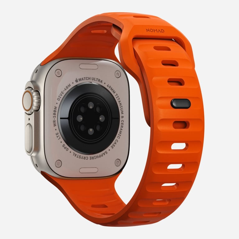 Nomad NM00736685 accessoire intelligent à porter sur soi Bande Orange Aluminium, Fluoroélastomère - Neuf