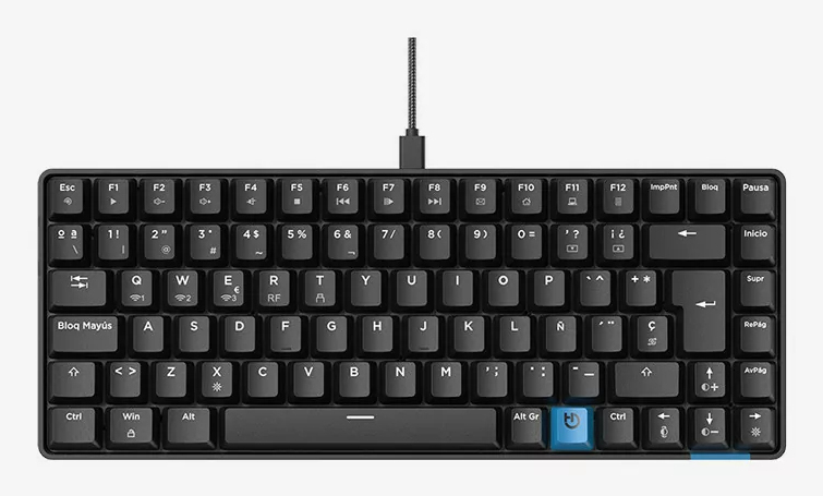 Clavier Gaming Hiditec GKE010006 – Mécanique, Sans Fil, RGB, QWERTY - vue 3