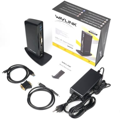 DLH DY-TU4382 base para portátil y replicador de puertos Acoplamiento Negro