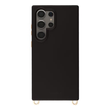 Selencia Coque arrière Rivièra avec MagSafe avec crochets amovibles pour Samsung Galaxy S24 Ultra - Velvet Black