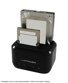 LC Power LC DOCK U3 III Station d'accueil de disques de stockage USB 3.2 Gen 1 3.1 Gen 1 Type micro B Neuf - vue 2