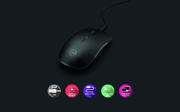 MOBILITY LAB - Souris Filaire MOUSY pour MAC / WINDOWS