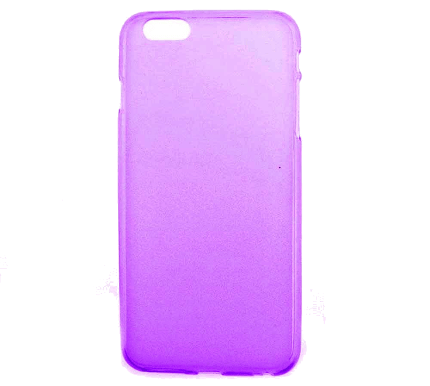 Coque silicone unie compatible Givré Violet Apple iPhone 6 iPhone 6S