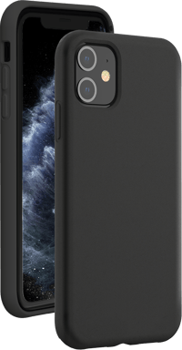 iPhone 11 Custodia in silicone SoftTouch nero Bigben