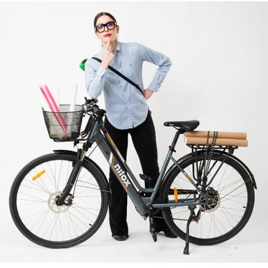 Bicicletta elettrica Nilox 30NXEBCLV1 Multicolore 69,8 cm (27,5'')