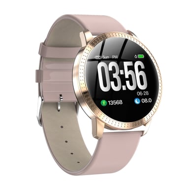 Montre Connectée Femme iOs Android Smartwatch Sport Cardio Rose YONIS