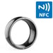Bague Connectée NFC ID IC Smart Ring Bijou High Tech Android iOs Noir 57 mm YONIS