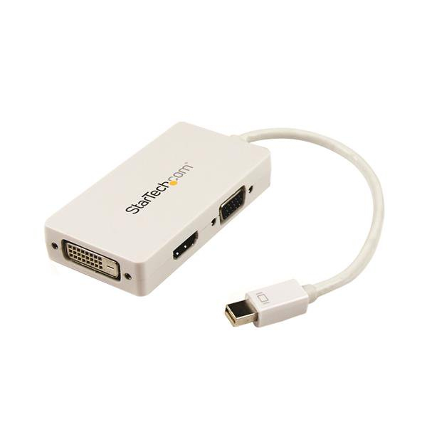 StarTech.com Adaptateur de voyage Mini DisplayPort vers VGA / DVI / HDMI Convertisseur vidéo 3 en 1 Neuf
