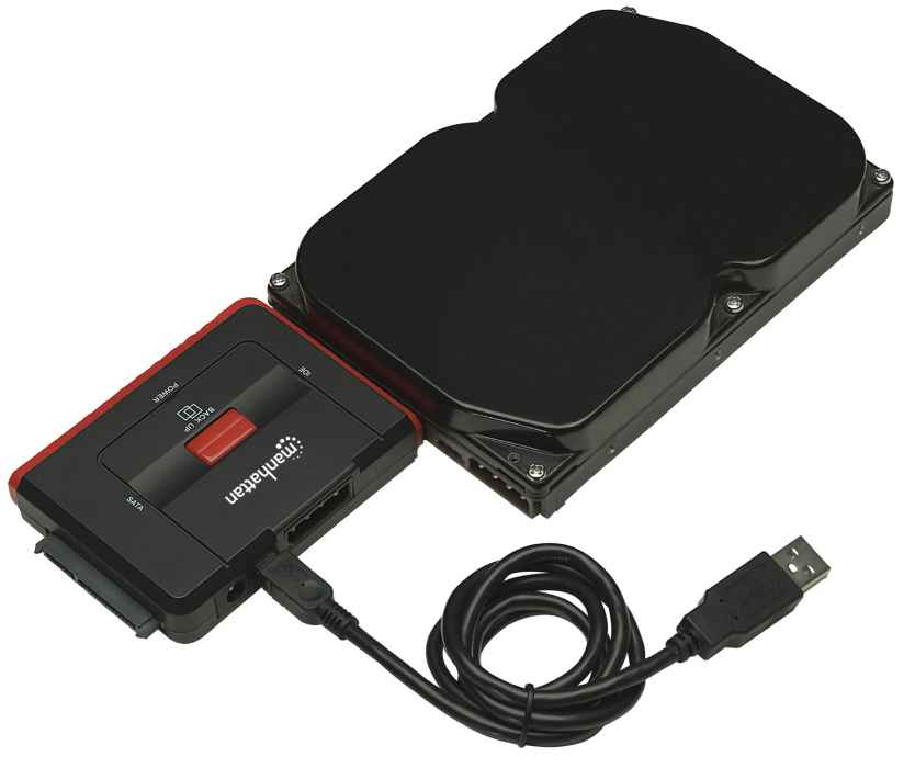 Manhattan 179195 station d'accueil USB Type-A Noir - Neuf