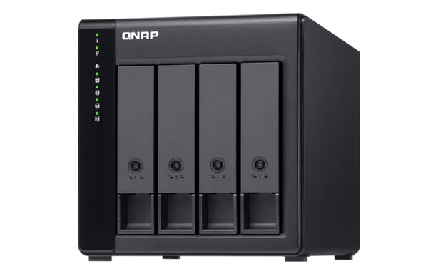 QNAP TL-D400S Boîtier de disques de stockage Boîtier disque dur/SSD Noir, Gris 2.5/3.5''