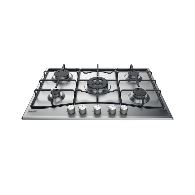 Plaque Gaz Hotpoint PCN752TIXHA – 5 Foyers, Acier Inox, 10500 W