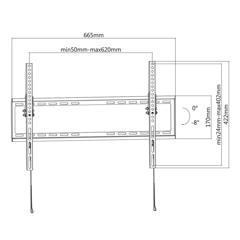 Ewent Ew1507 Support de montage mural pour téléviseur à inclinaison facile 37 70 Neuf - vue 3