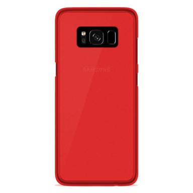 Coque silicone unie compatible Givré Rouge Samsung Galaxy S8 Plus